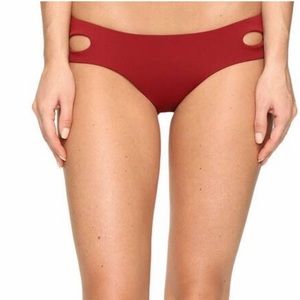 BECCA by Rebecca Virtue Color Code Crossover Side Cutout Hipster Bikini Bottoms